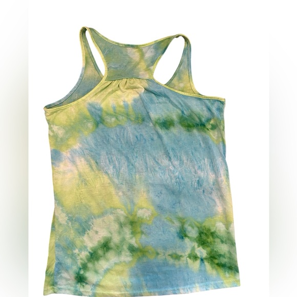Tie-Dye Racerback Tank "I'm Done Adulting Let's go to Disney" - Picture 2 of 4